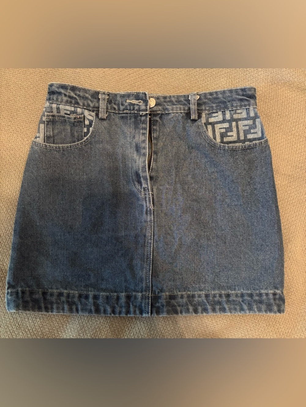 Girls Fendi Denim Mini